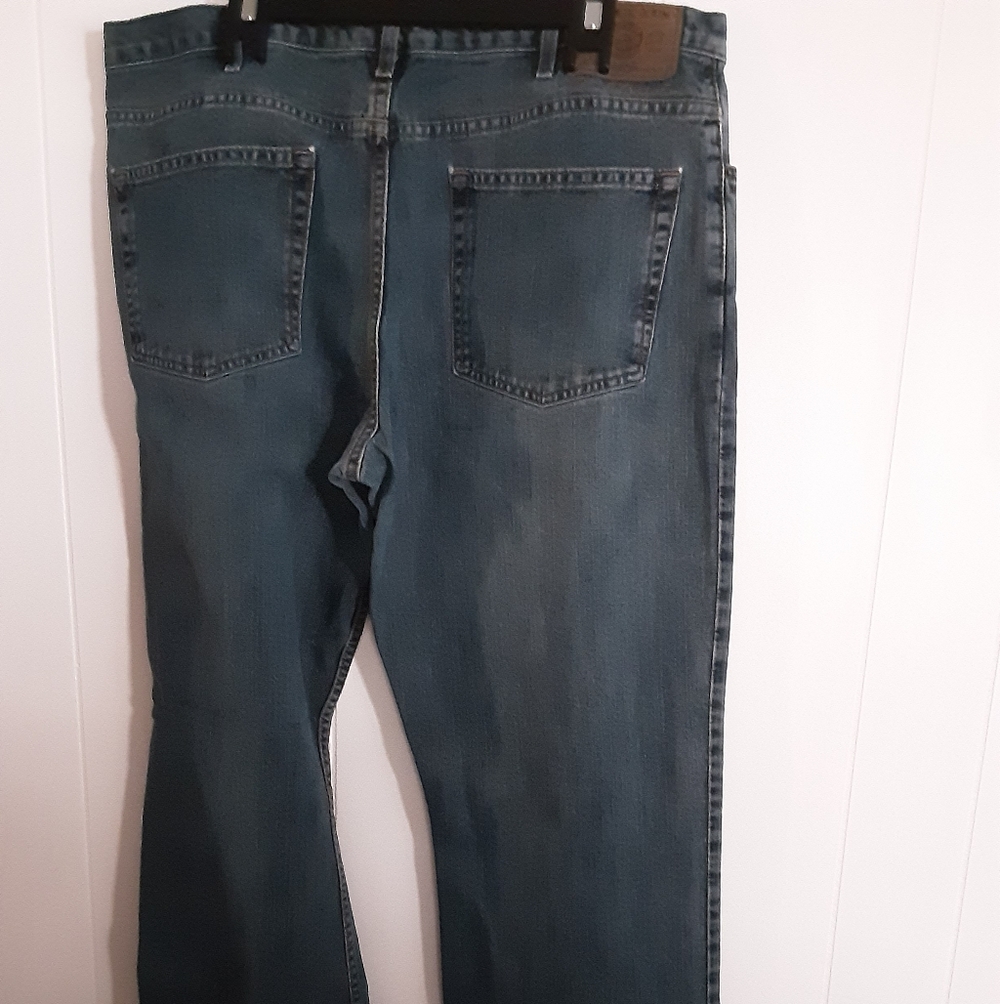 TWO Pair Of Eddie Bauer Classic Blue Denim Jeans - Picture 6 of 15